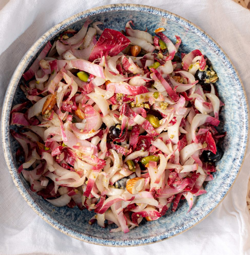 Simpele roodlofsalade (vegetarisch)