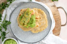 Zalm met notenkorst en kokos