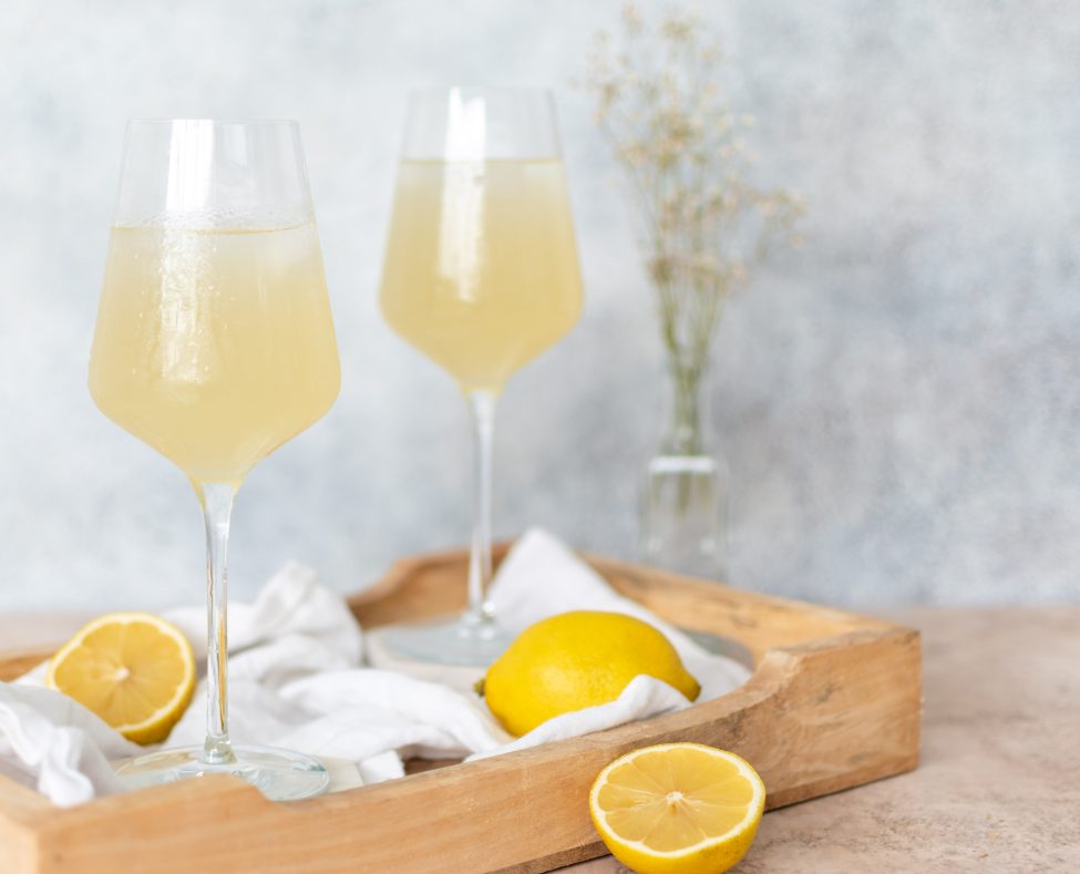 Limoncello spritz met gember