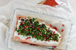 Kerst zalm met heel veel toppings (het allerlekkerste kerst hoofdgerecht)
