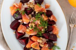 Bloedsinaasappel-bieten salade