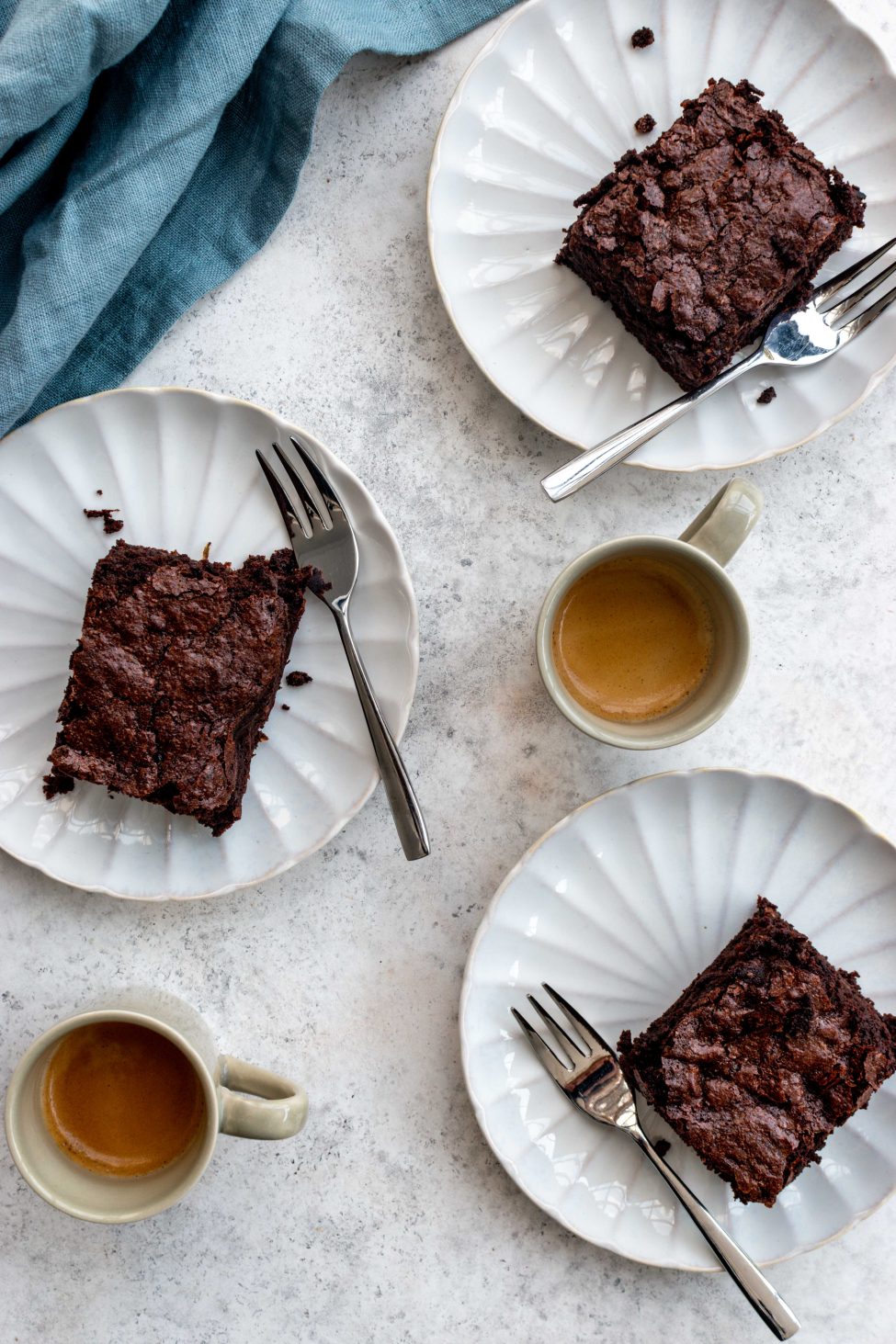 Glutenvrije courgette brownie