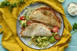 Snelle vegetarische soft shell taco’s