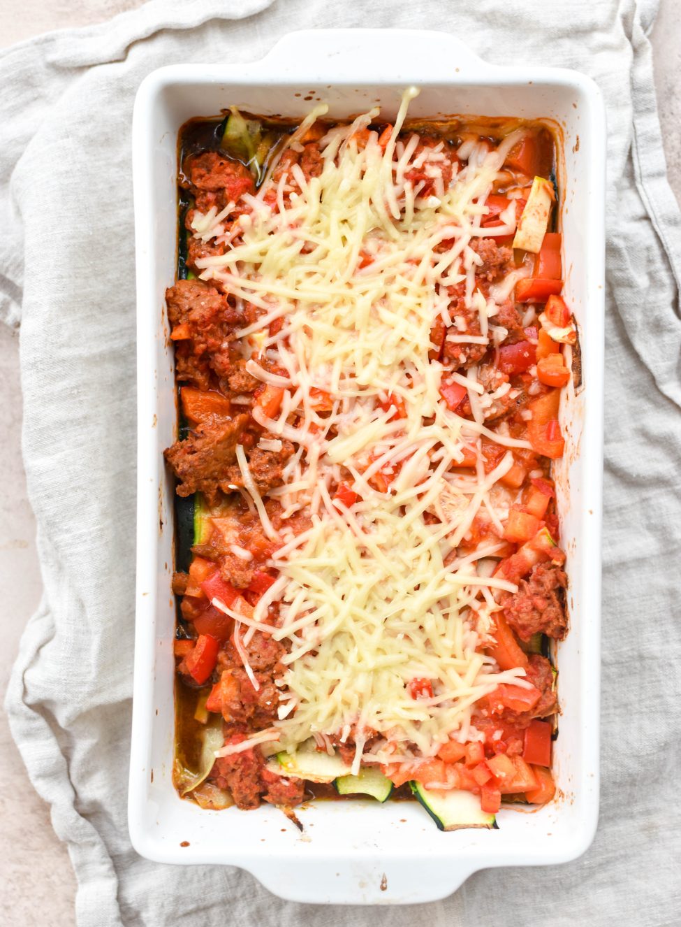 Courgette ovenschotel met gehakt