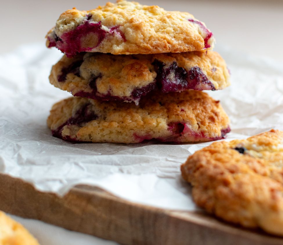 Koekjes met blauwe bessen