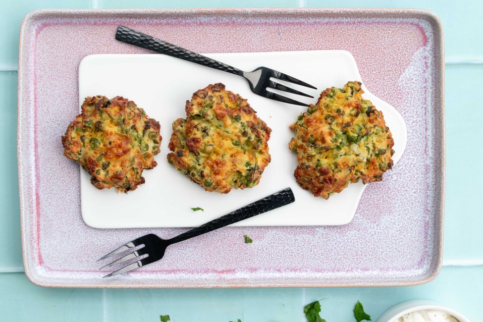 Groente koekjes met doperwten