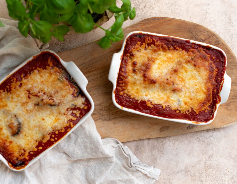 Aubergine lasagne: heerlijke vegetarische lasagne!