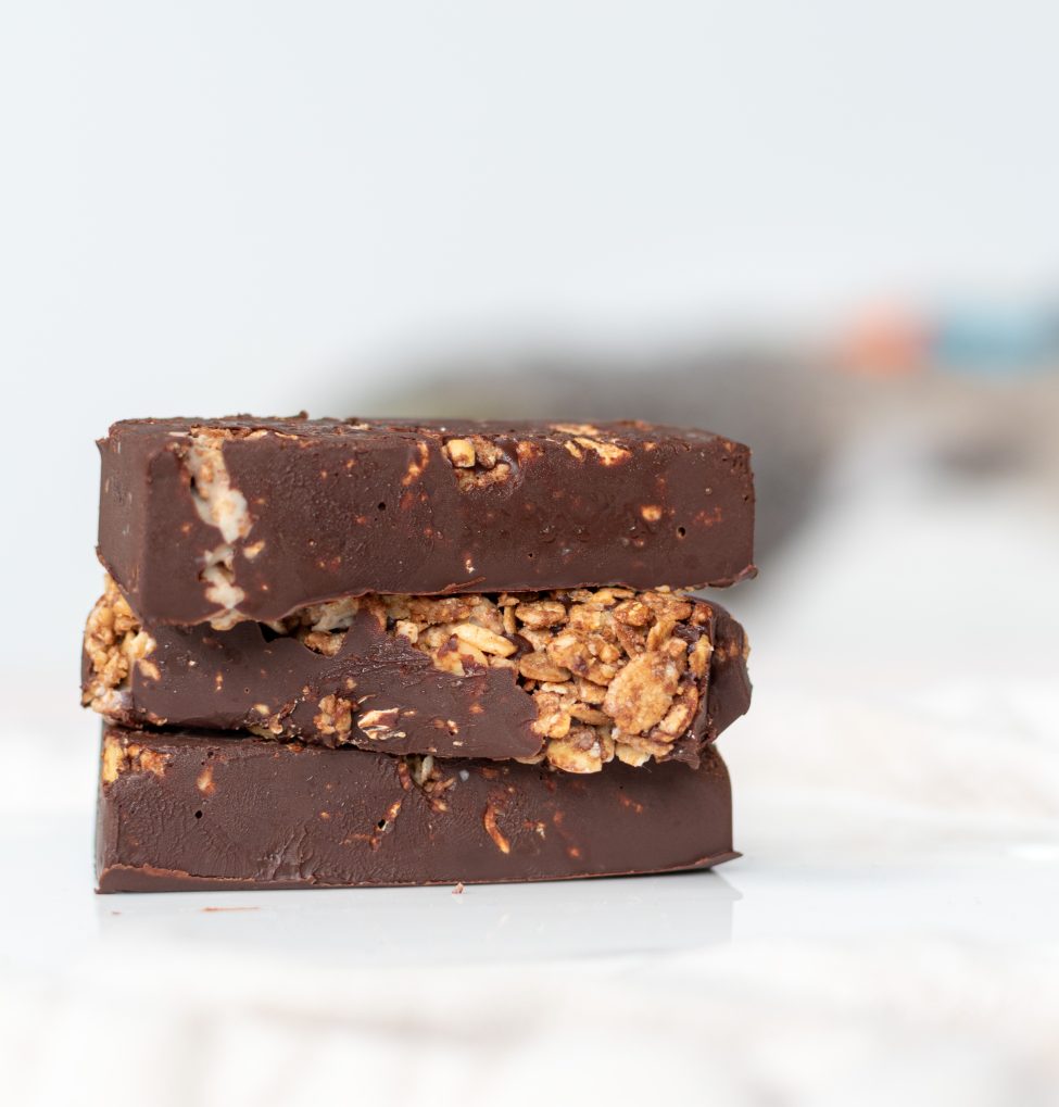 Granola chocolade pindakaas repen – lekker tussendoortje!