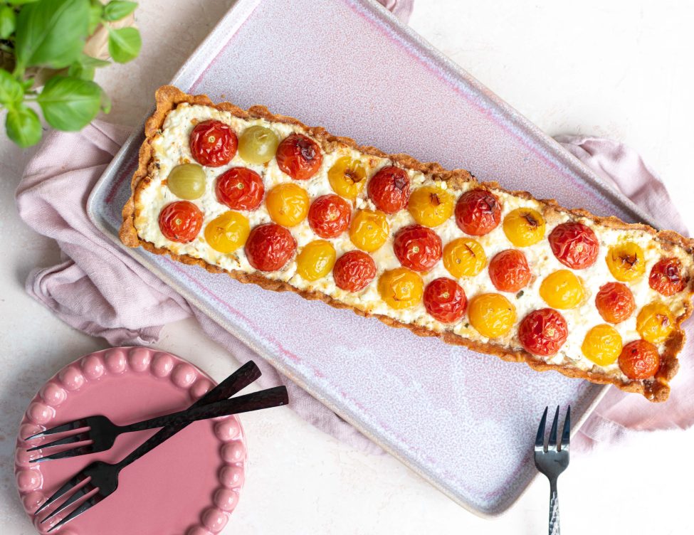 Vegetarische hartige taart met tomaat: lekker én gezond!