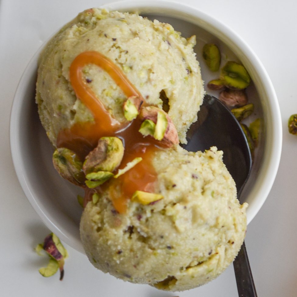 Pistache ijs maken met maar 3 ingrediënten